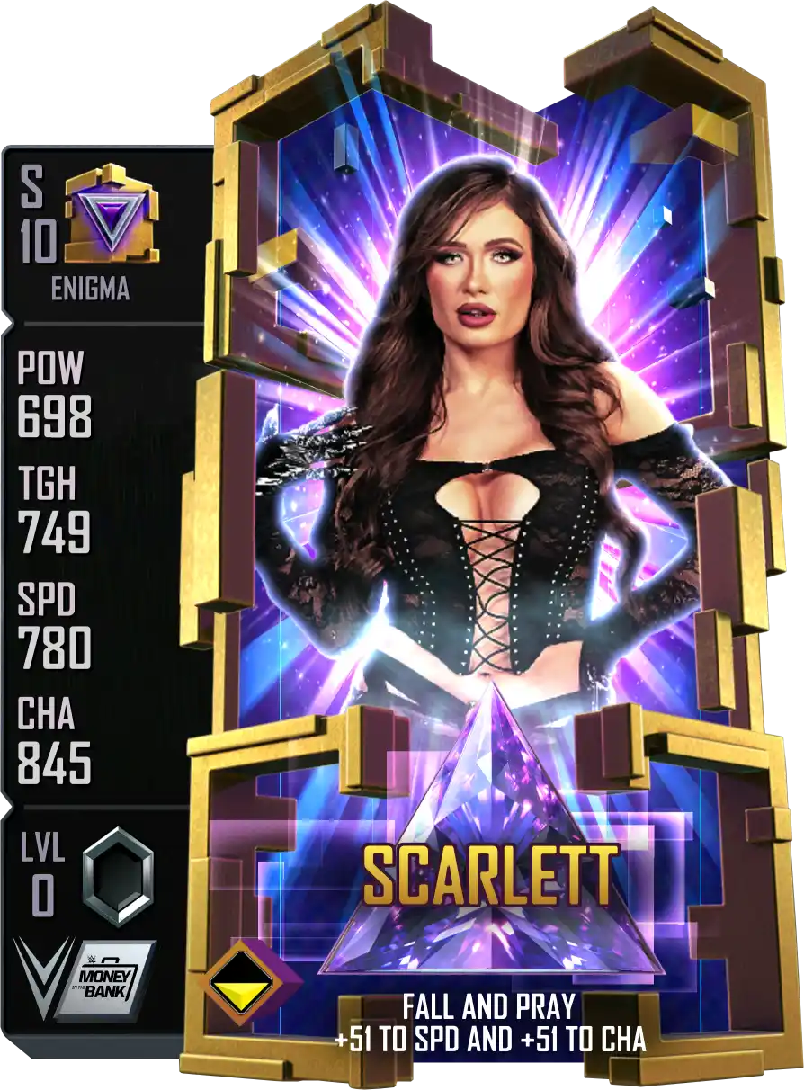Enigma, Scarlett, Standard Card from WWE Supercard