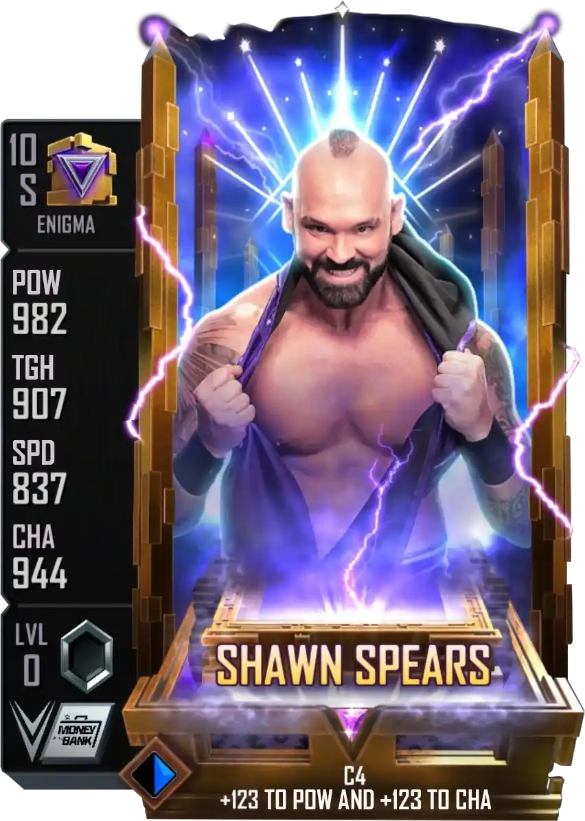 Enigma, Shawn Spears, Fusion card from WWE Supercard