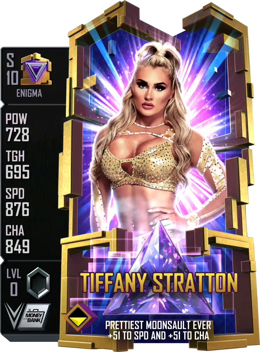 Enigma, Tiffany Stratton, Standard Card from WWE Supercard