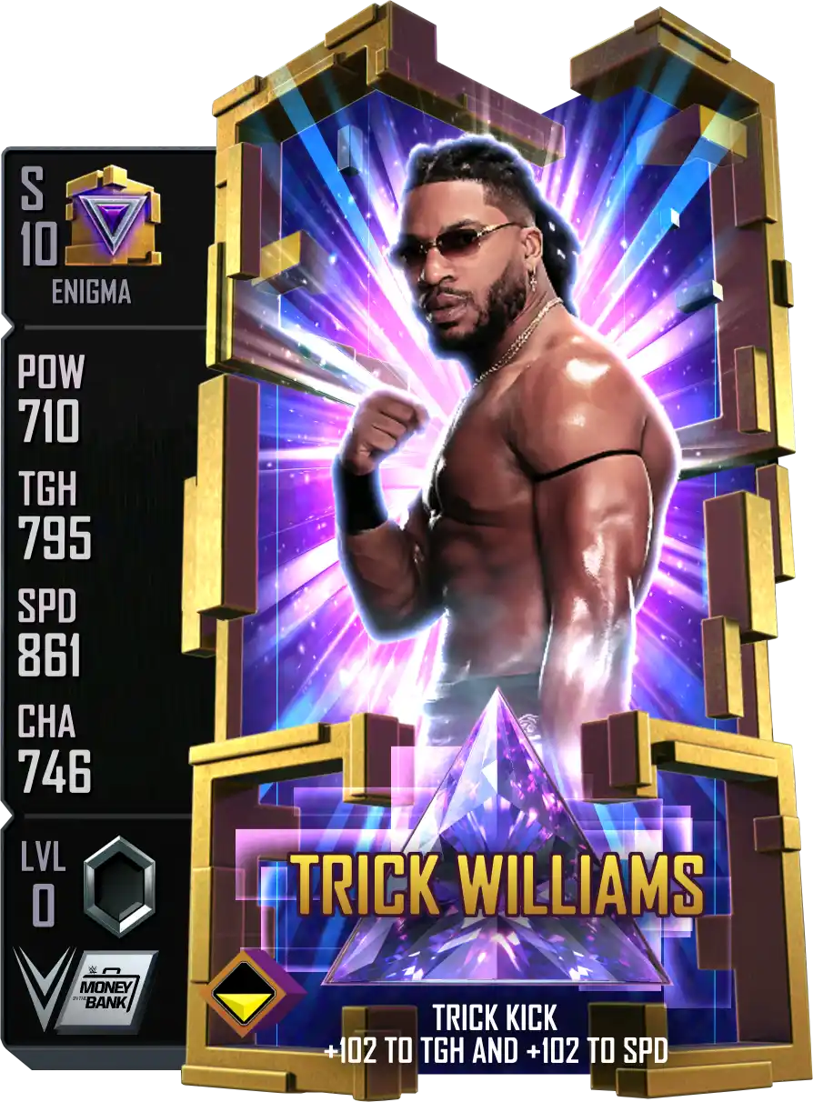 Enigma, Trick Williams, Standard Card from WWE Supercard