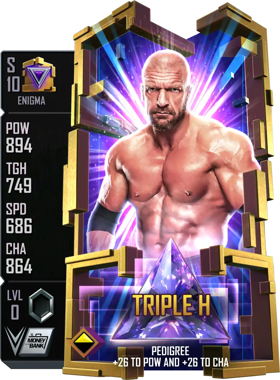 Enigma, Triple H, Standard Card from WWE Supercard