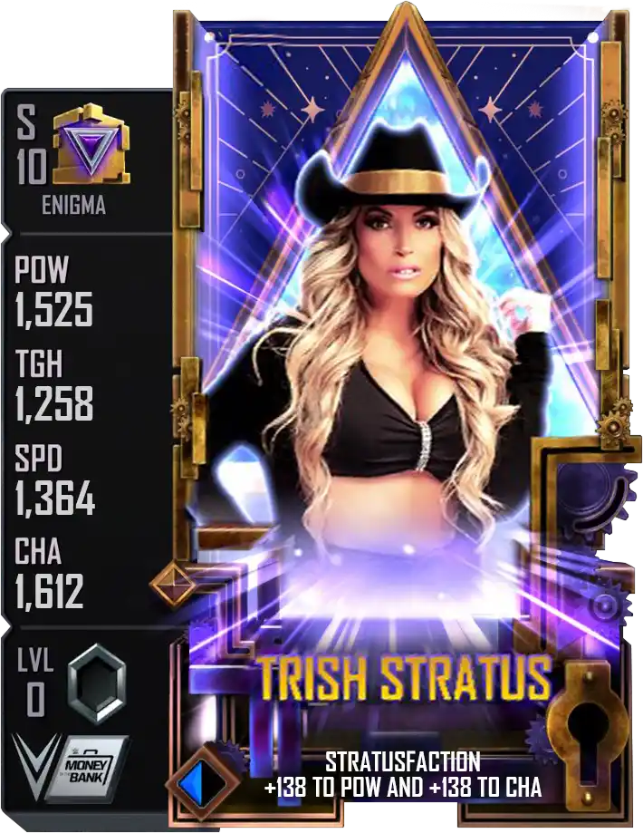 Enigma, Trish Stratus, PCC Ranked Event card from WWE Supercard