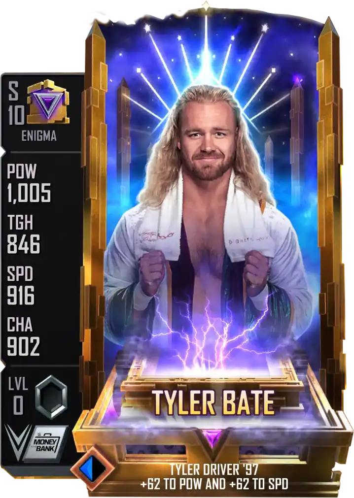 Enigma, Tyler Bate, Fusion card from WWE Supercard