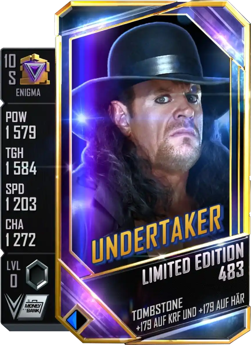 Enigma, Undertaker, Special Limited Edition card from WWE Supercard