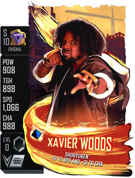 Enigma, Xavier Woods, Special Edition card from WWE Supercard