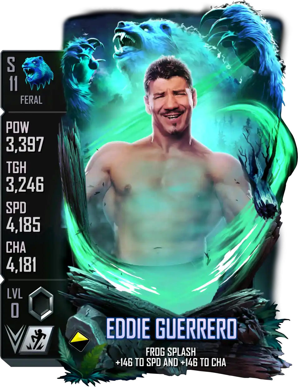 Feral, Eddie Guerrero, Standard Card from WWE Supercard