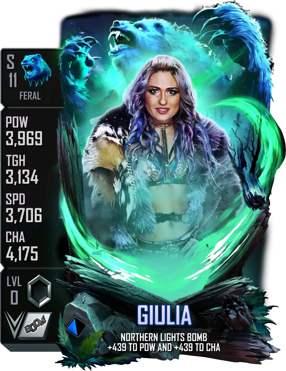 Feral, Giulia, Standard Card from WWE Supercard