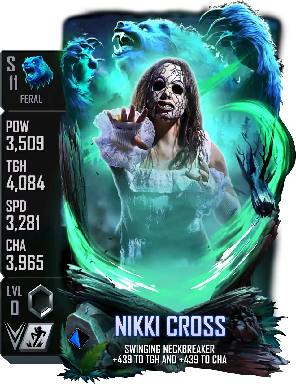 Feral, Nikki Cross, Standard Card from WWE Supercard