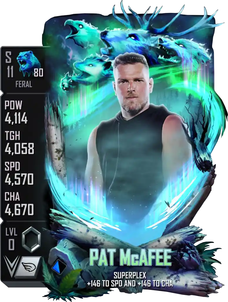 Feral, Pat McAfee, Fusion Card from WWE Supercard
