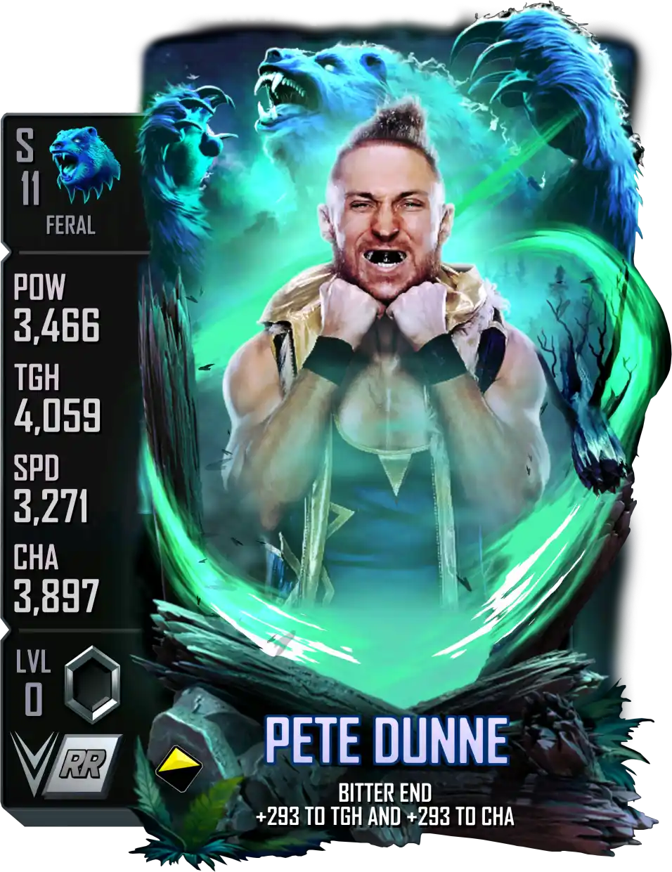 Feral, Pete Dunne, Standard Card from WWE Supercard