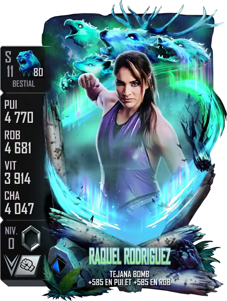Feral, Raquel Rodriguez, Fusion Card from WWE Supercard