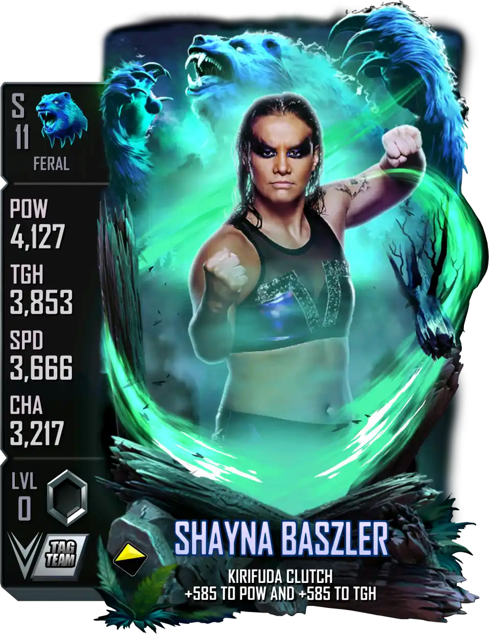 Feral, Shayna Baszler, Standard Card from WWE Supercard