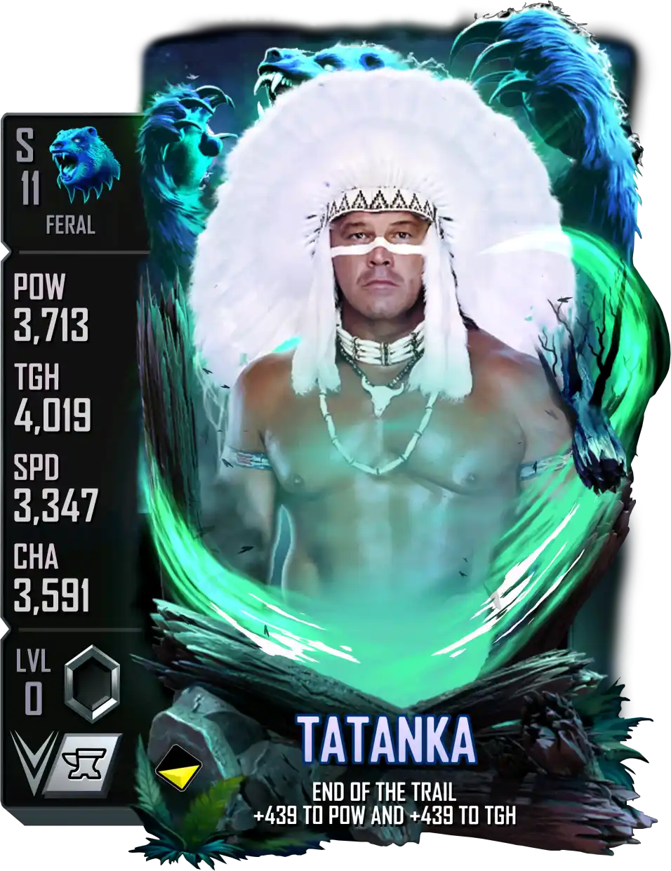 Feral, Tatanka, Standard Card from WWE Supercard