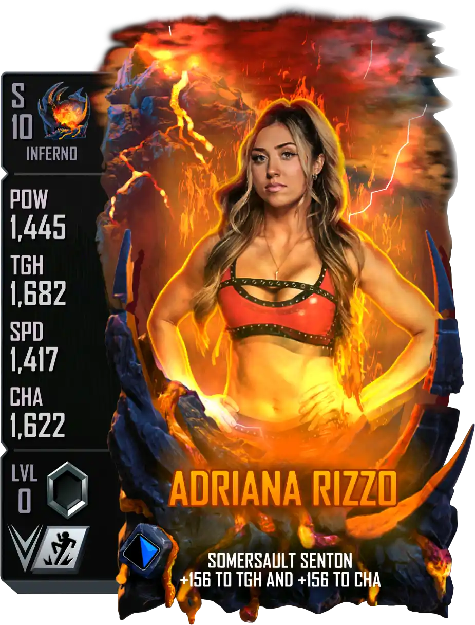 Inferno, Adriana Rizzo, Fusion Special Edition Card from WWE Supercard