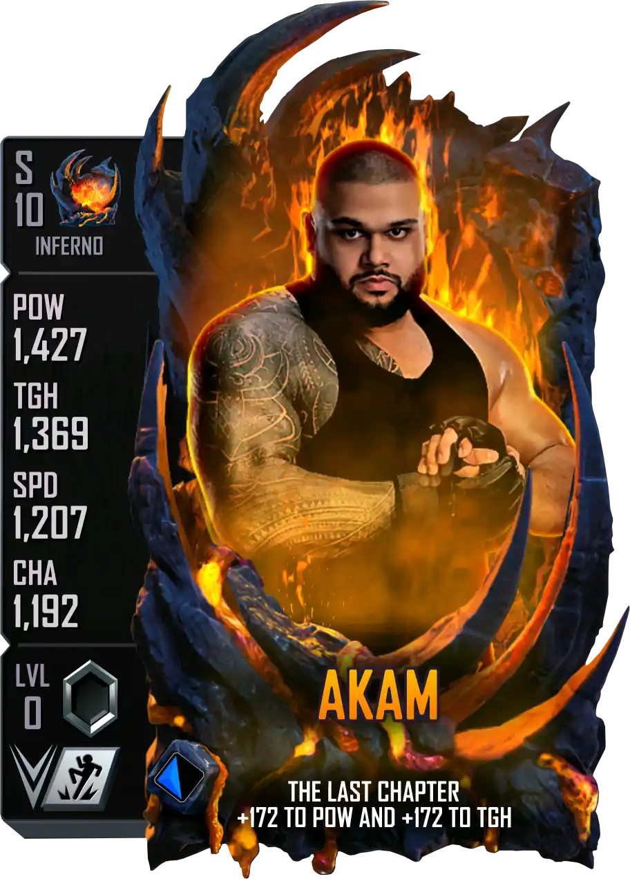 Inferno, Akam, Standard Card from WWE Supercard