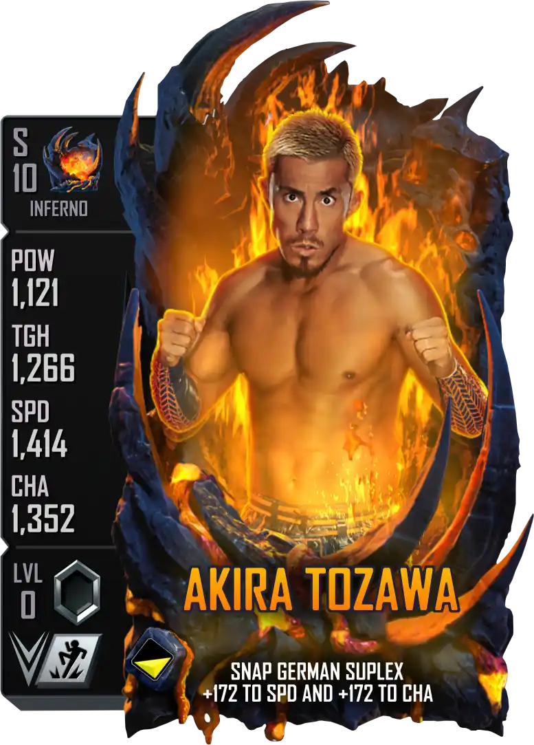 Inferno, Akira Tozawa, Standard Card from WWE Supercard