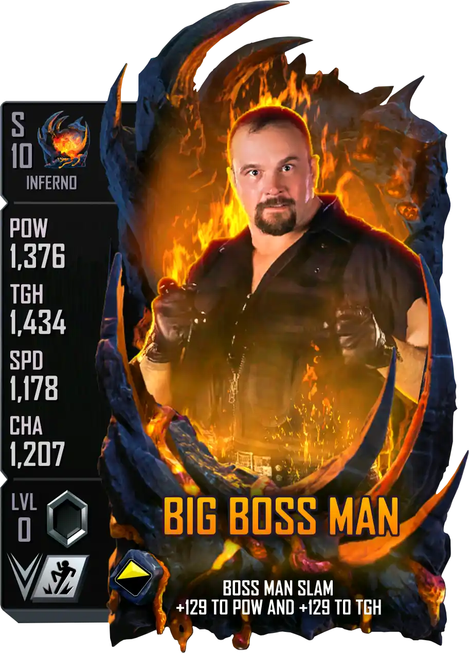 Inferno, Big Boss Man, Standard Card from WWE Supercard