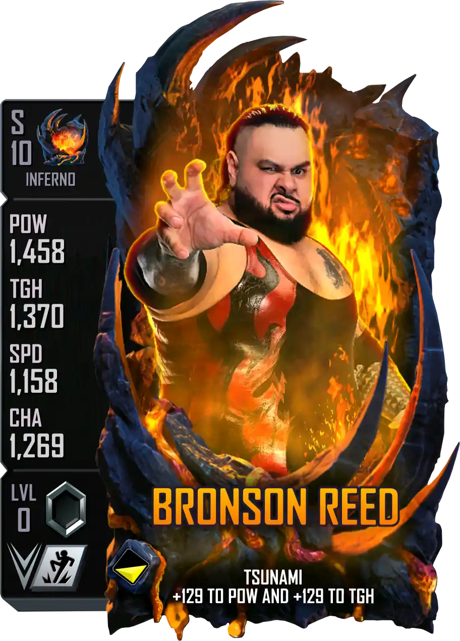 Inferno, Bronson Reed, Standard Card from WWE Supercard