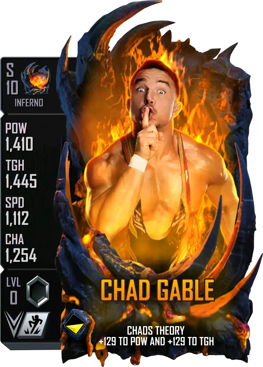 Inferno, Chad Gable, Standard Card from WWE Supercard