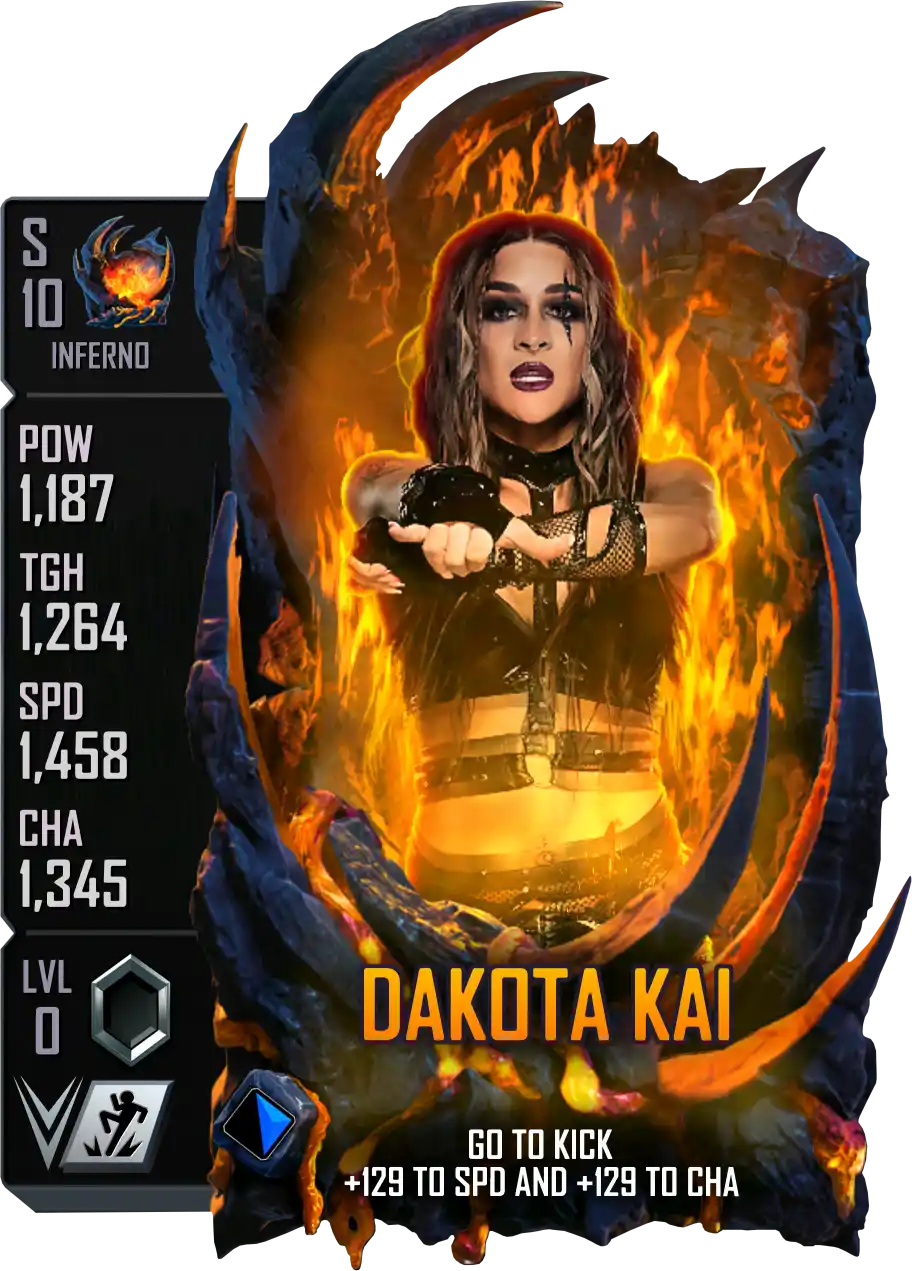 Inferno, Dakota Kai, Standard Card from WWE Supercard