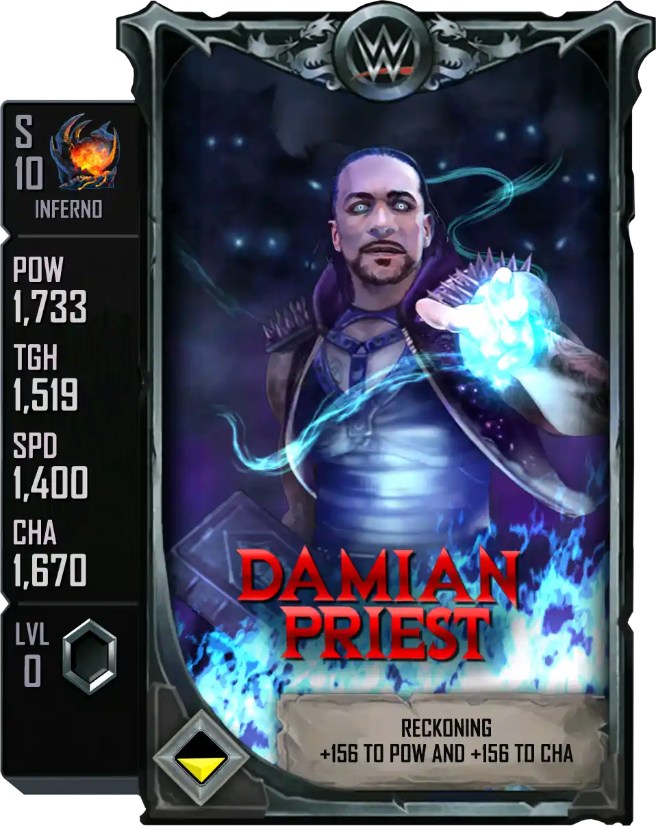 Inferno, Damian Priest, Dungeons and Dropkicks SE Special Edition Card from WWE Supercard