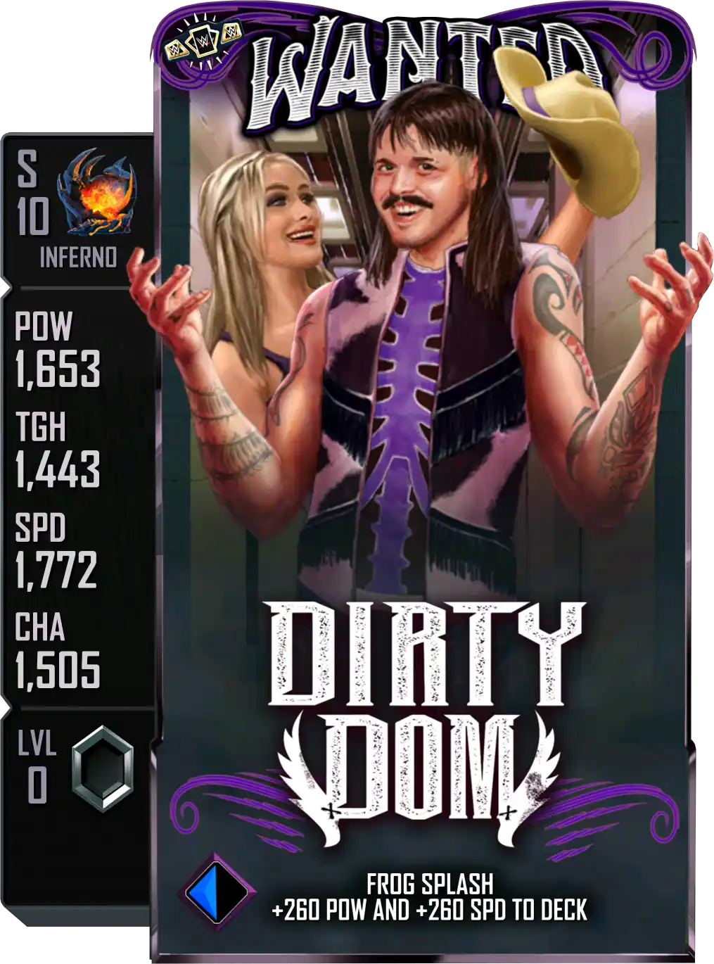 Inferno, Dominik (Dirty Dom) Mysterio, Battle Pass SE Special Edition Card from WWE Supercard