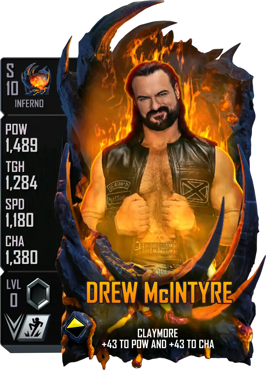 Inferno, Drew McIntyre, Standard Card from WWE Supercard