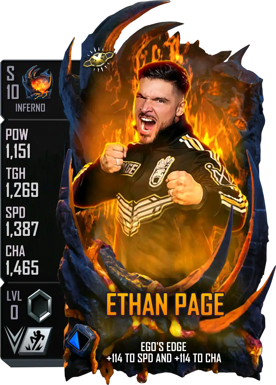 Inferno, Ethan Page, Standard Card from WWE Supercard