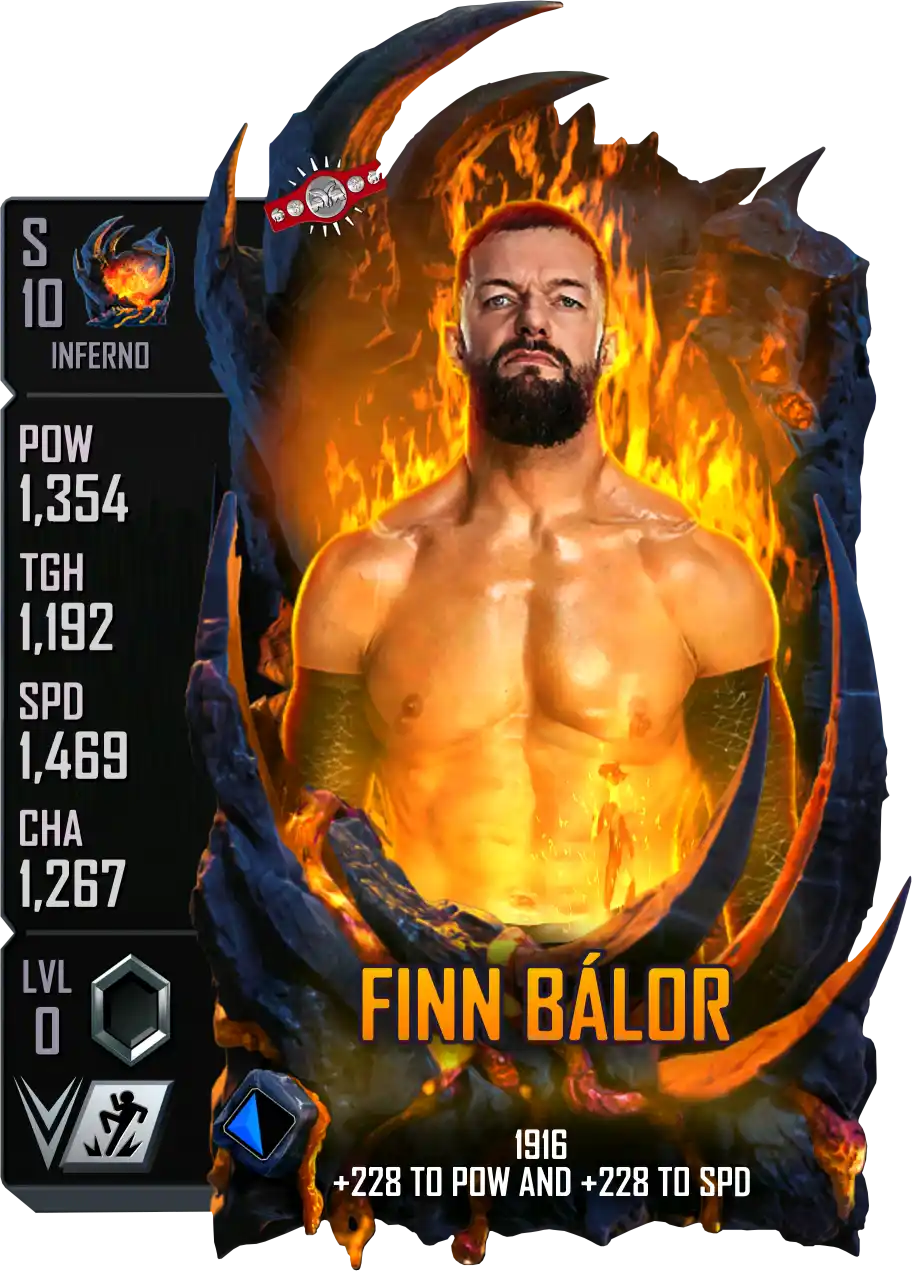 Inferno, Finn Balor, Standard Card from WWE Supercard