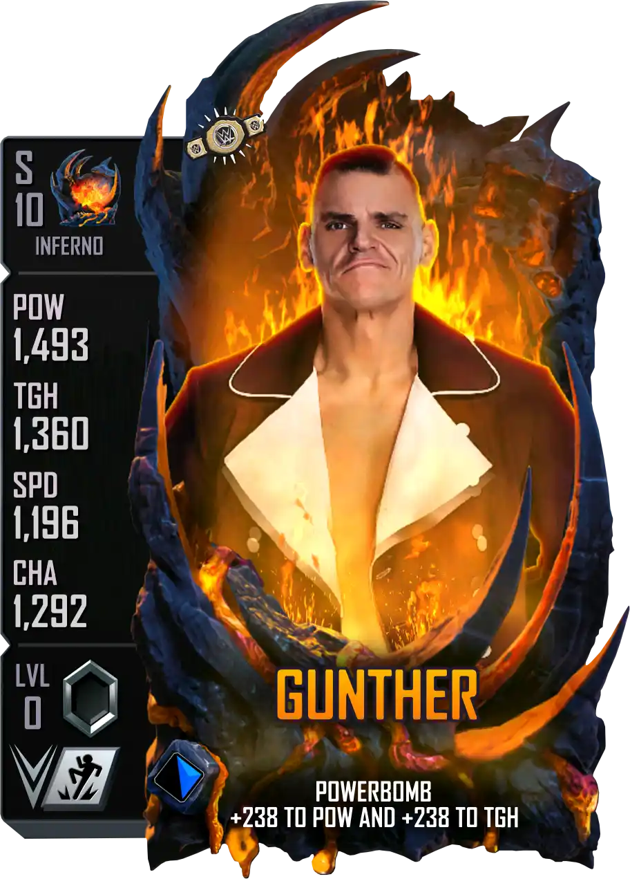 Inferno, Gunther, Standard Card from WWE Supercard