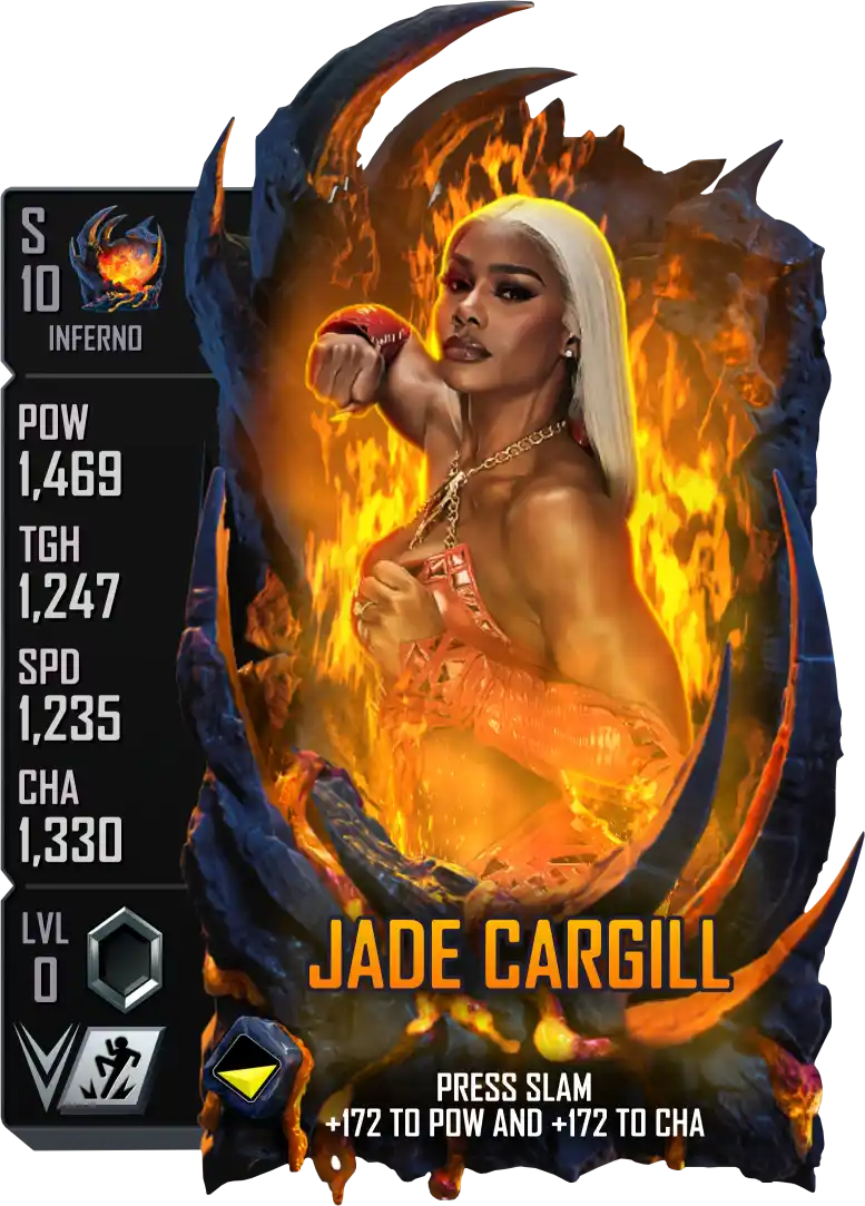 Inferno, Jade Cargill, Standard Card from WWE Supercard