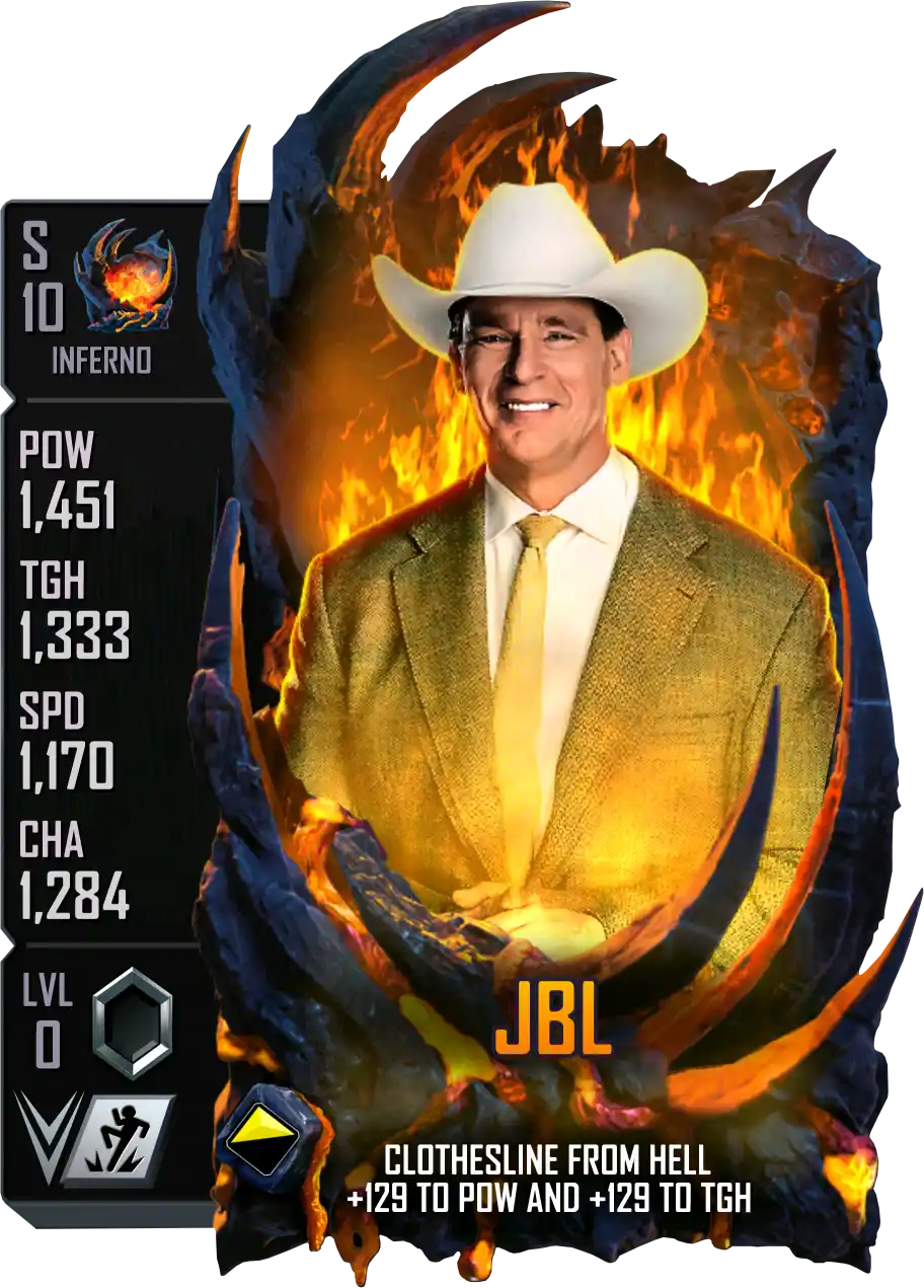 Inferno, JBL, Standard Card from WWE Supercard