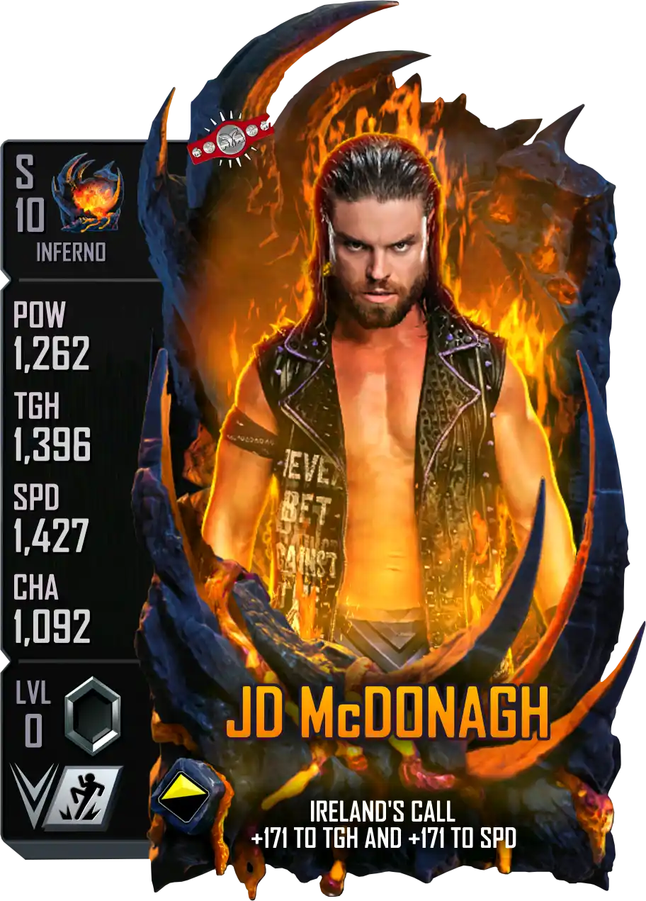Inferno, Jd McDonagh, Standard Card from WWE Supercard