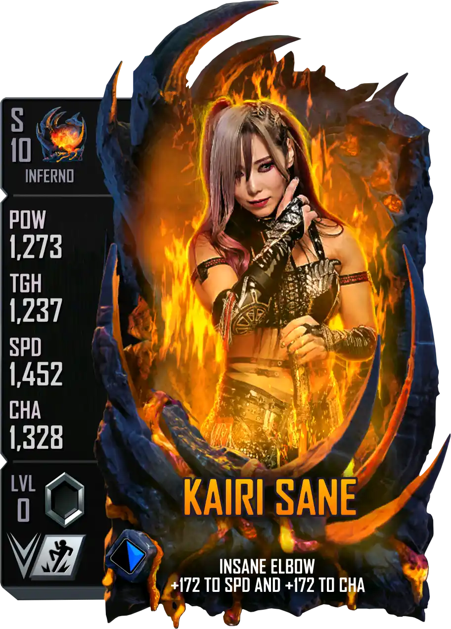 Inferno, Kairi Sane , Standard Card from WWE Supercard