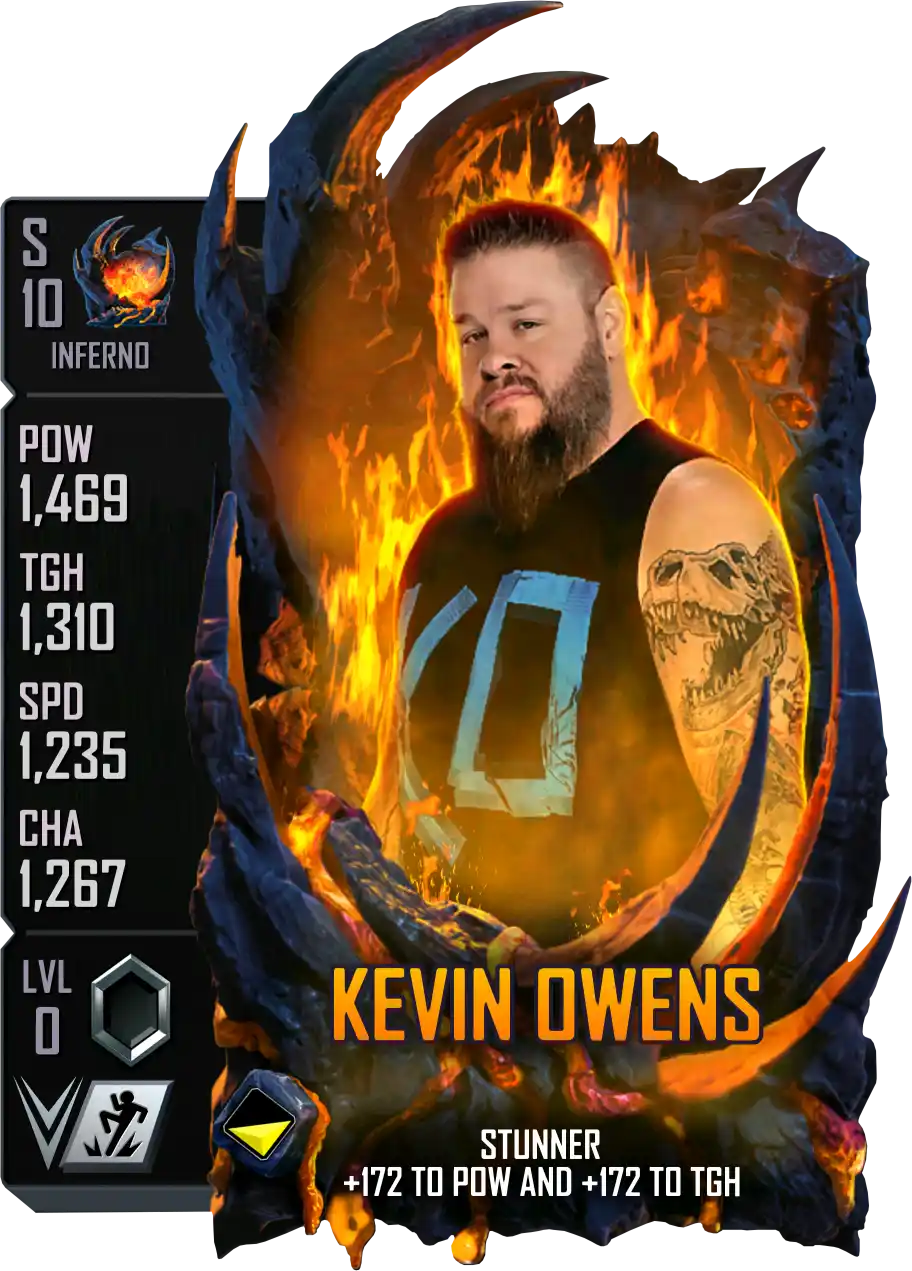 Inferno, Kevin Owens, Standard Card from WWE Supercard