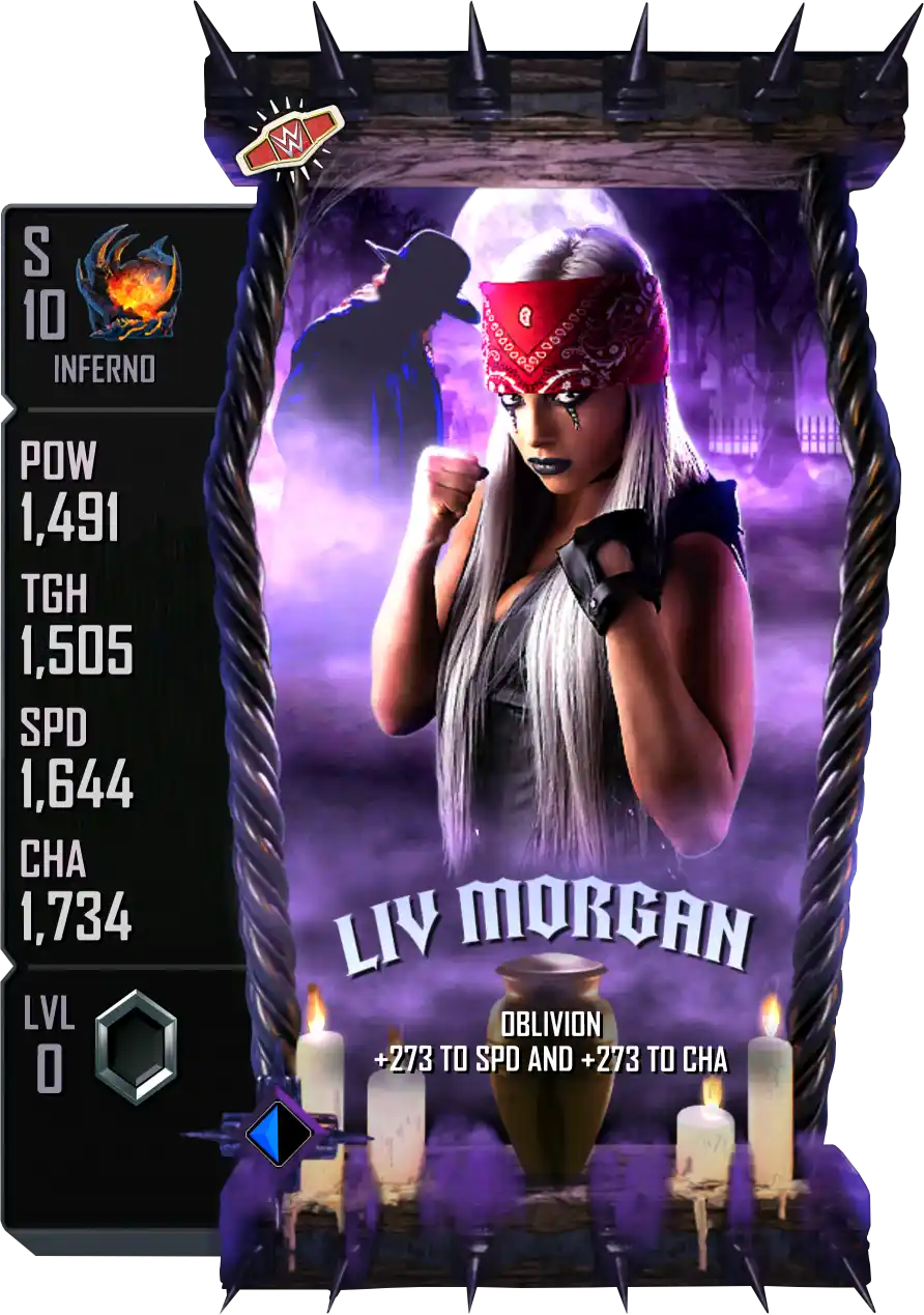 Inferno, Liv Morgan, The Ministry Of Darkness Special Edition Card from WWE Supercard