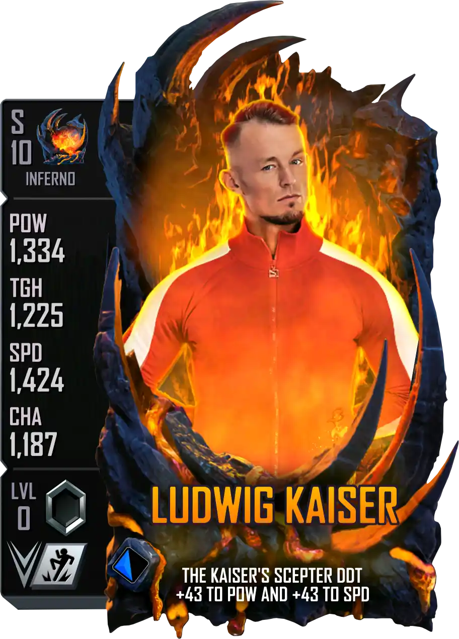 Inferno, Ludwig Kaiser, Standard Card from WWE Supercard