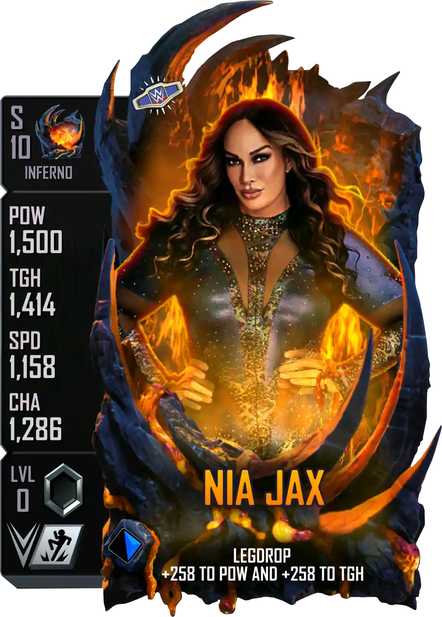 Inferno, Nia Jax , Standard Card from WWE Supercard