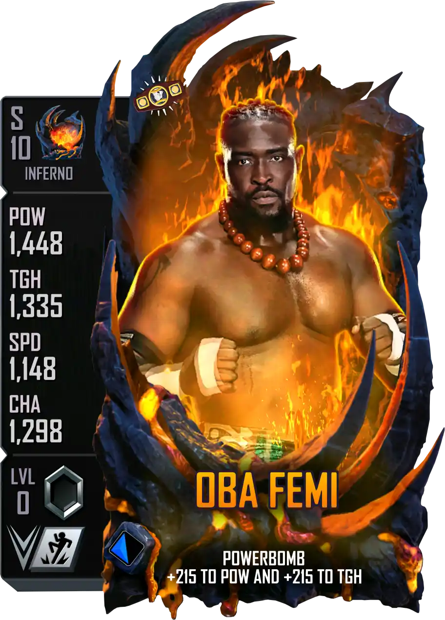 Inferno, Oba Femi, Standard Card from WWE Supercard