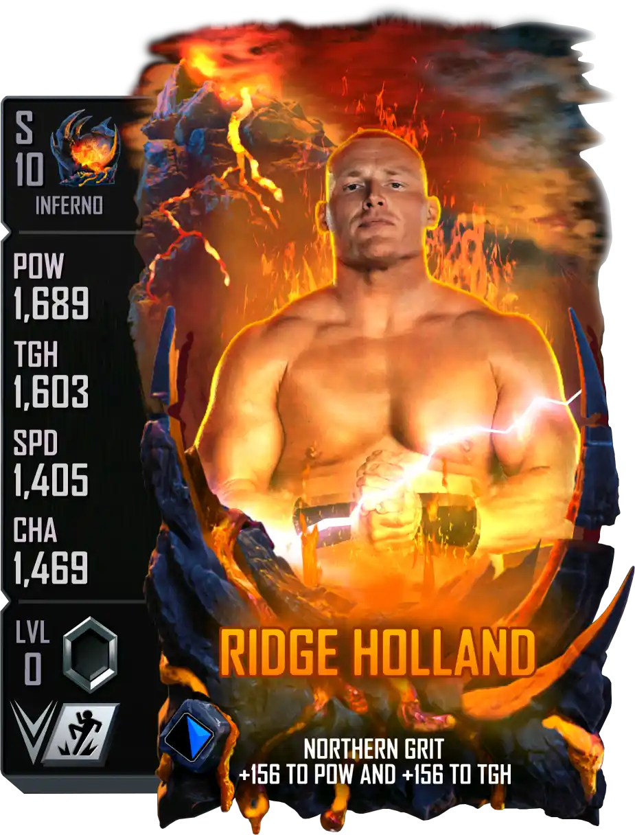 Inferno, Ridge Holland, Fusion Special Edition Card from WWE Supercard