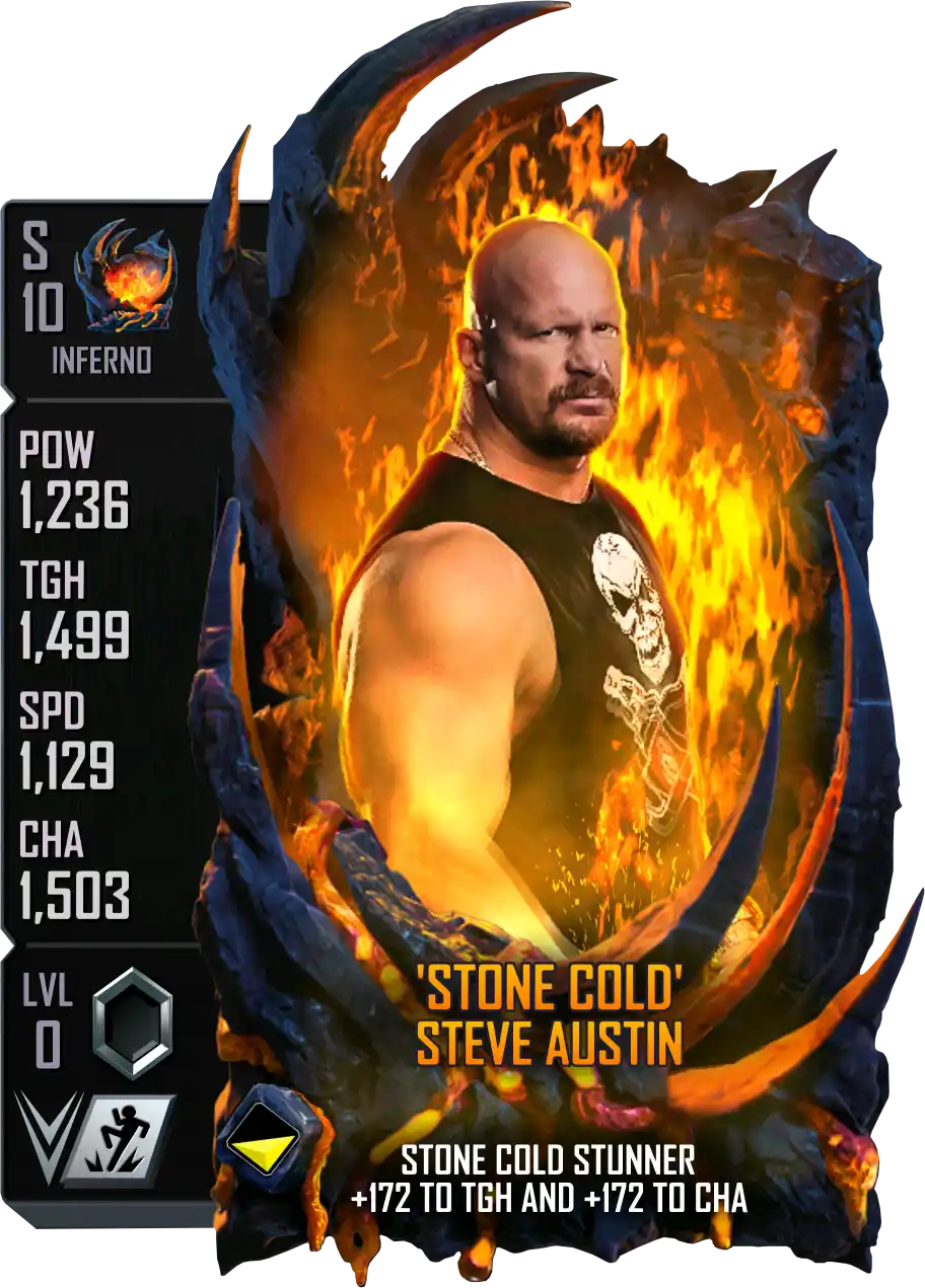 Inferno, Steve Austin, Standard Card from WWE Supercard