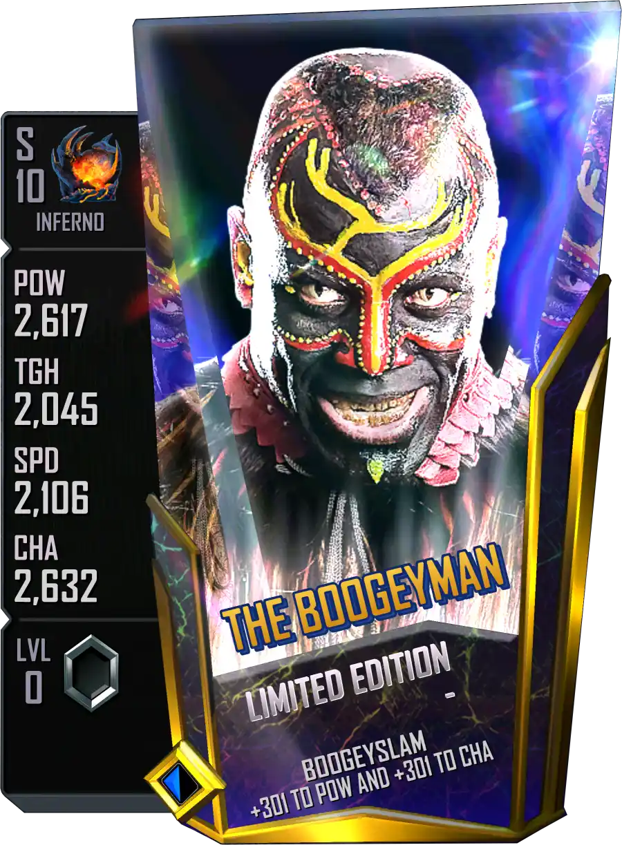 Inferno, The Boogeyman, LE Limited Edition Card from WWE Supercard