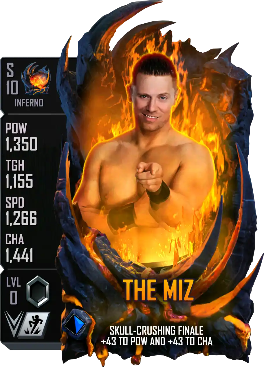 Inferno, The Miz, Standard Card from WWE Supercard