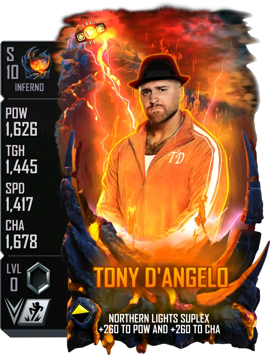 Inferno, Tony D'Angelo, Fusion Special Edition Card from WWE Supercard