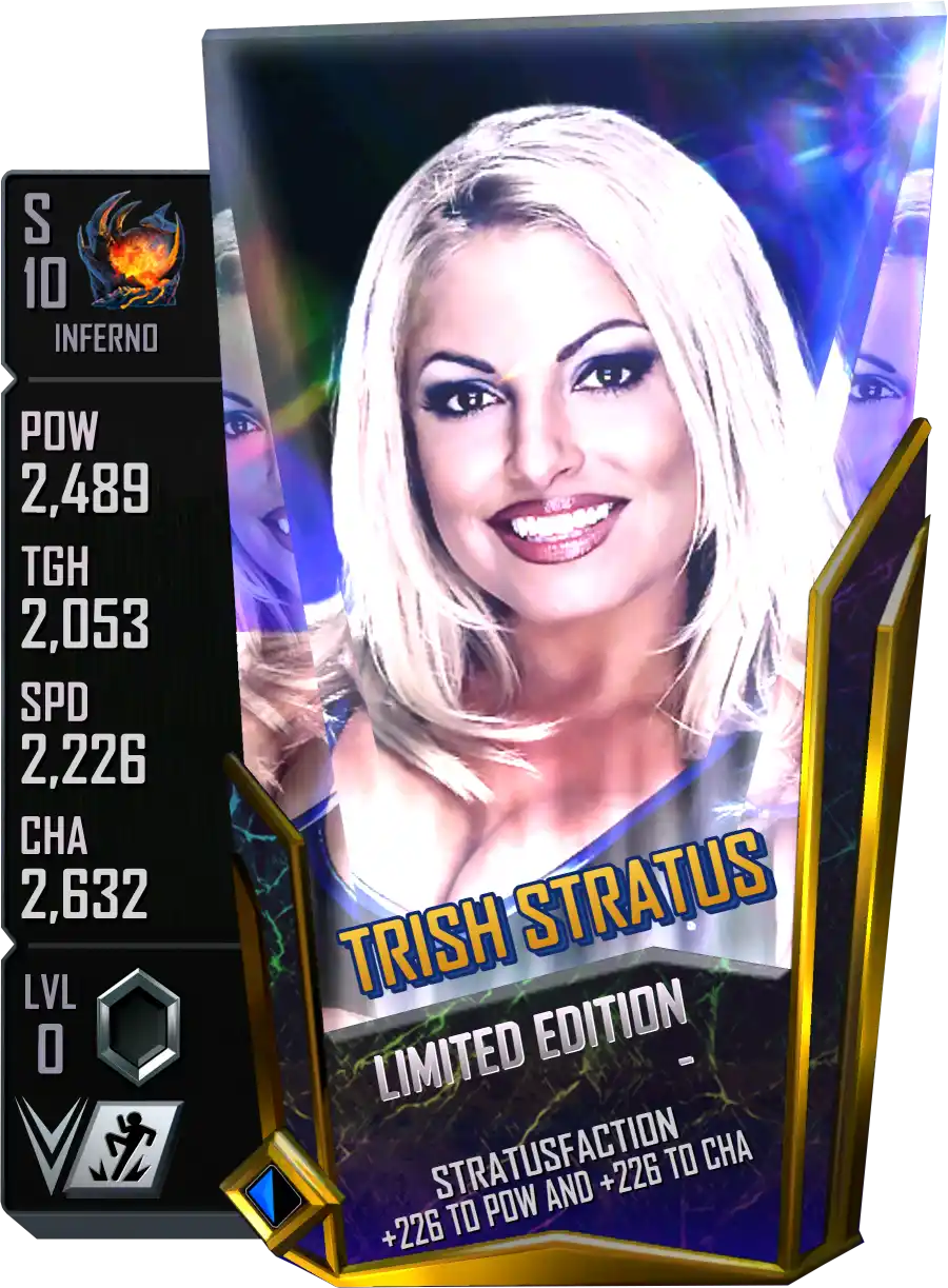 Inferno, Trish Stratus, LE Limited Edition Card from WWE Supercard