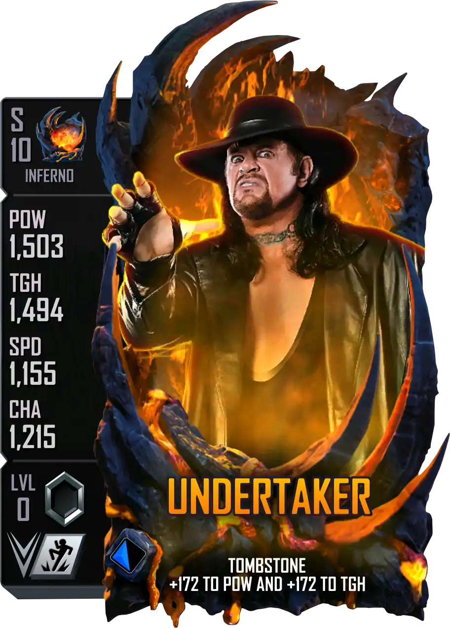 Inferno, Undertaker, Standard Card from WWE Supercard
