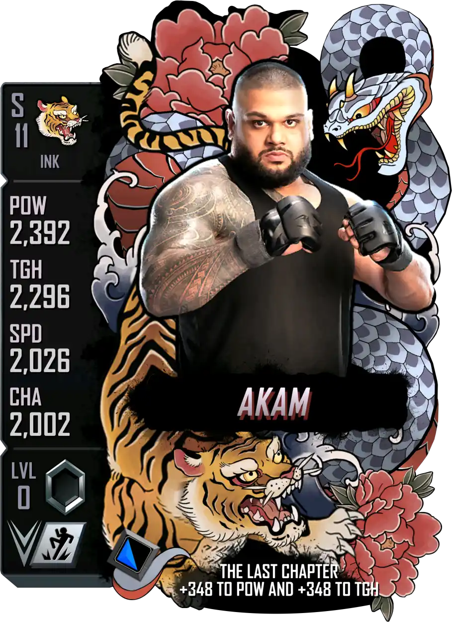 Ink, Akam, Standard Card from WWE Supercard
