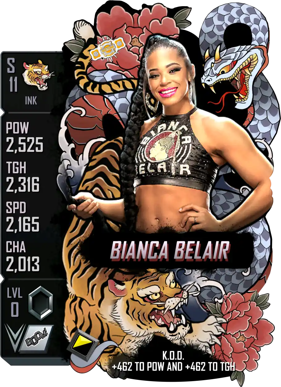 Ink, Bianca Belair, Standard Card from WWE Supercard