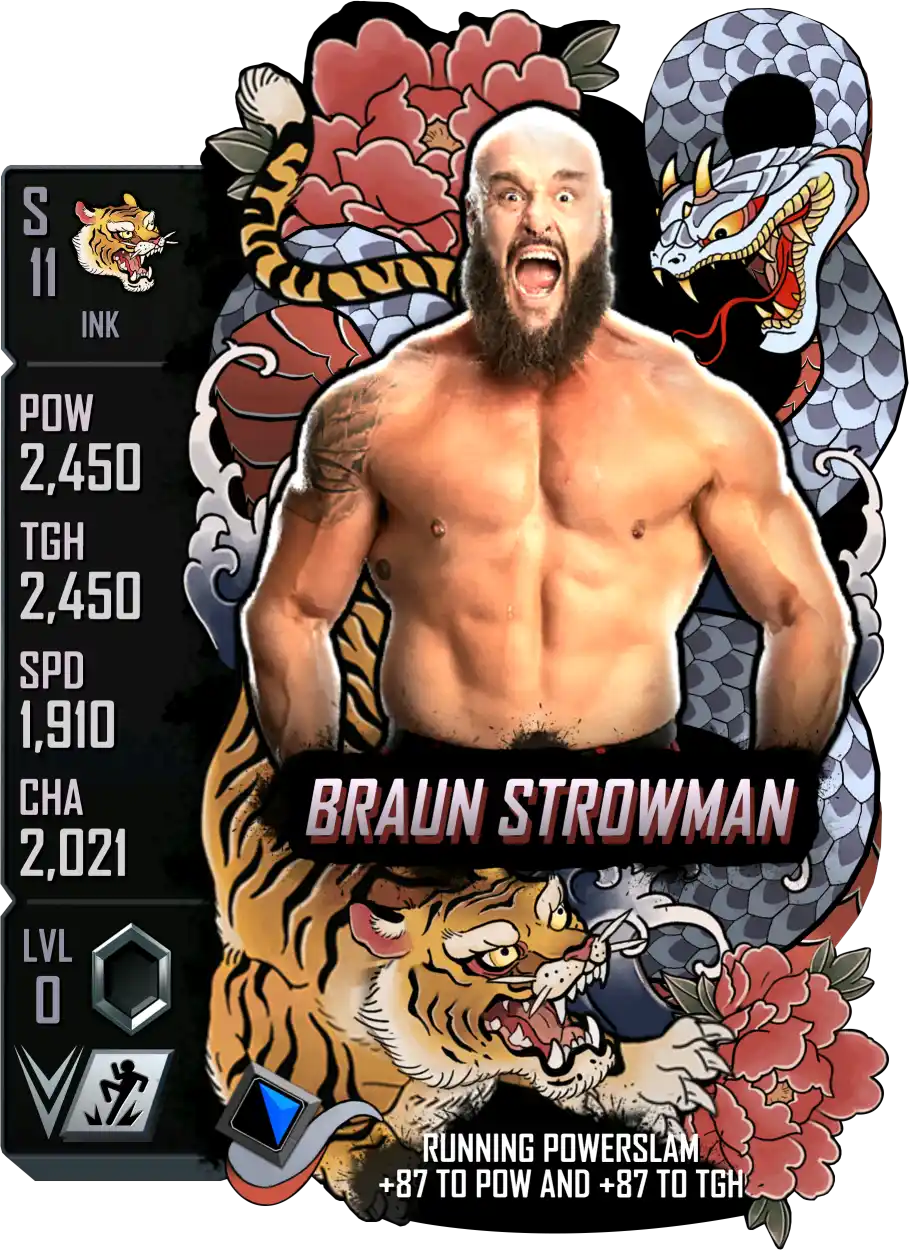 Ink, Braun Strowman, Standard Card from WWE Supercard