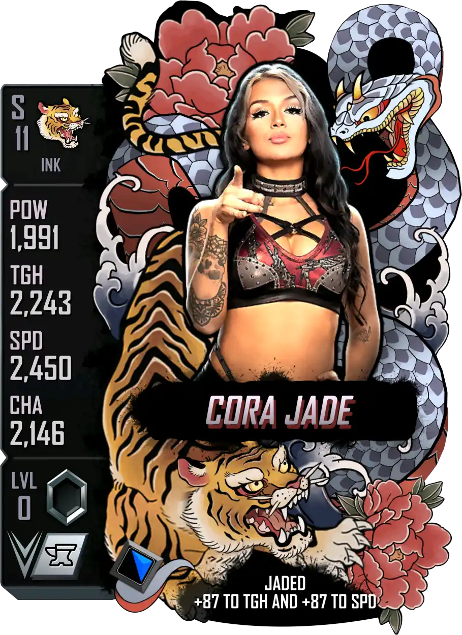 Ink, Cora Jade, Standard Card from WWE Supercard